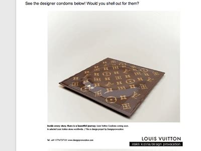 Now You Can Buy Your Very Own 'Louis Vuitton' Condoms